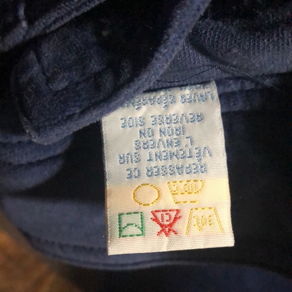 Blue velour wide leg pant - Picture 14 of 14